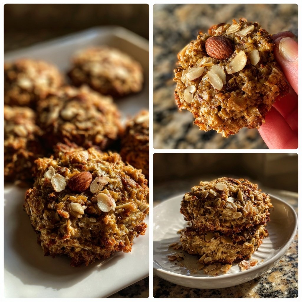 Banana Almond Breakfast Cookies
