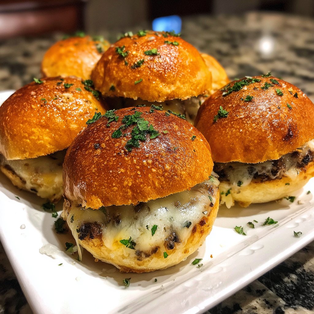 Mushroom Patty Sliders