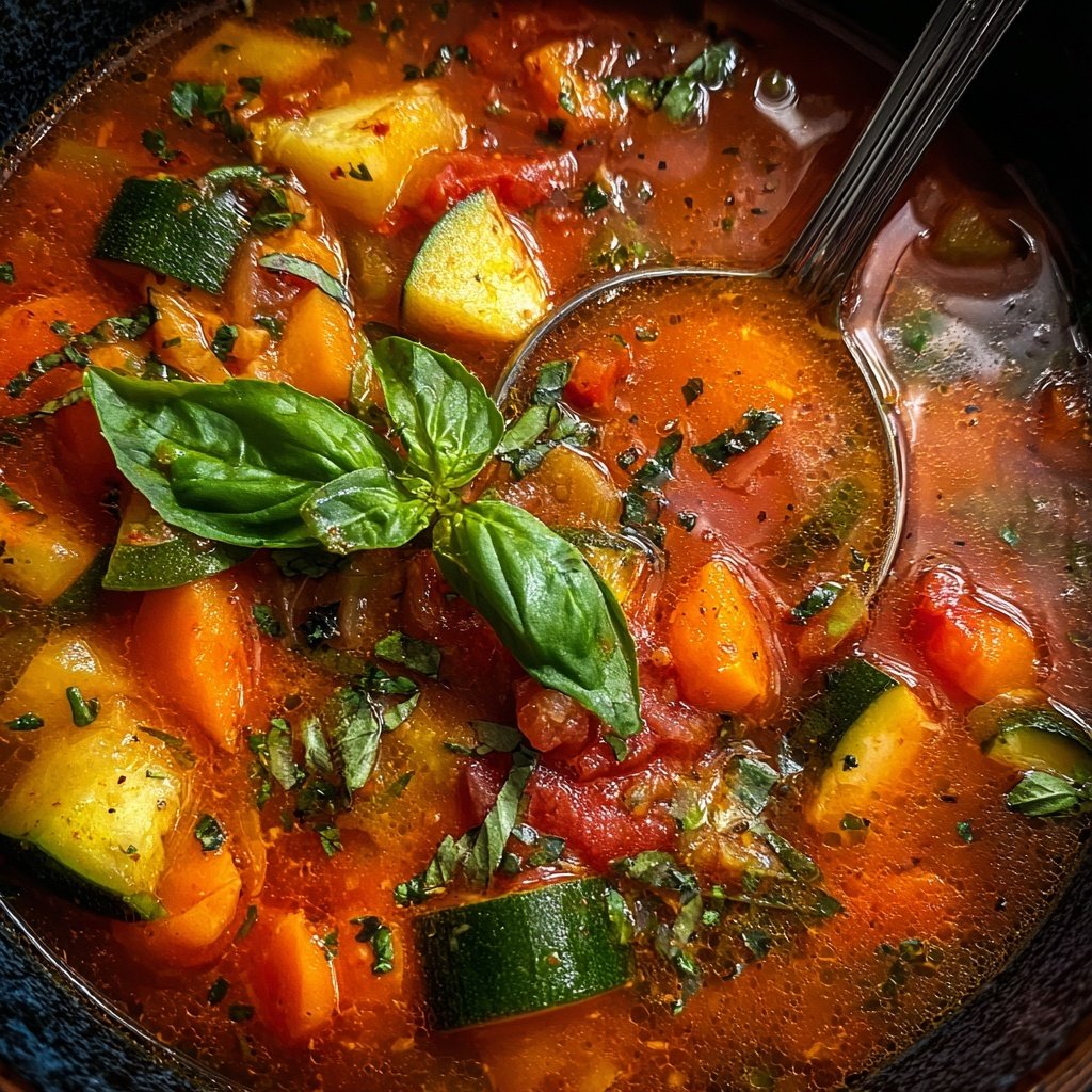 Healthy Crockpot Italian Vegetable Stew