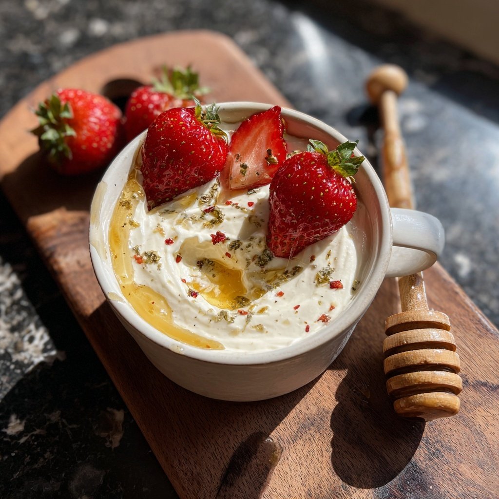 Strawberry Honey Yogurt Dip