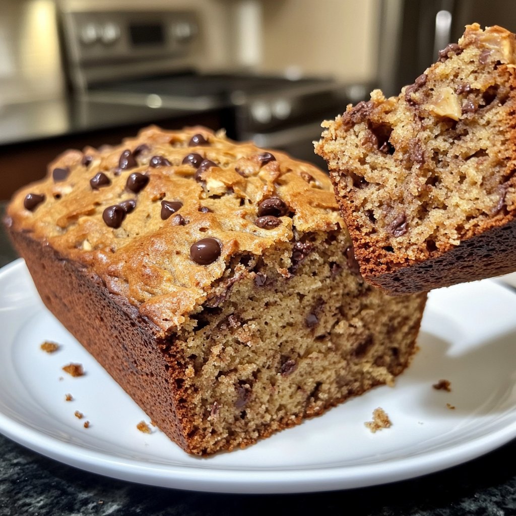 Banana Bread with Mini Chocolate Chips Recipe