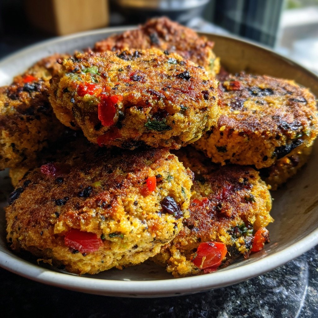 Baked Mediterranean Veggie Patties