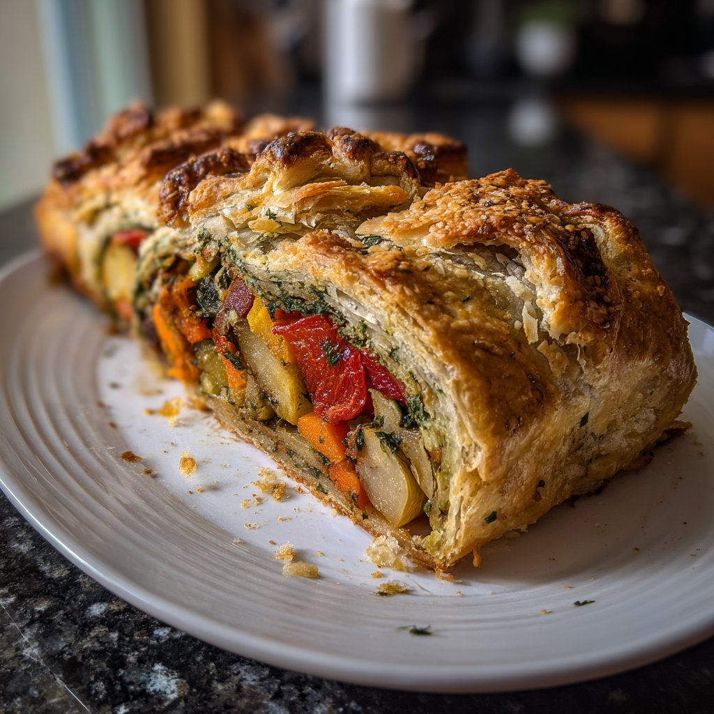Valentine Dinner Roasted Vegetable Wellington