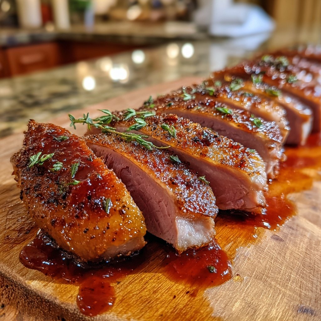 Duck Breast with Fig and Red Wine