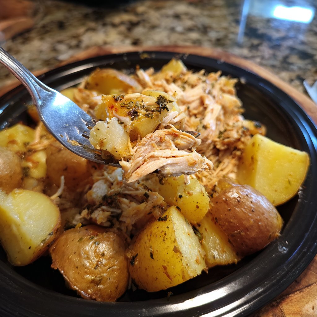 Dump-and-Go Crockpot Chicken and Potatoes