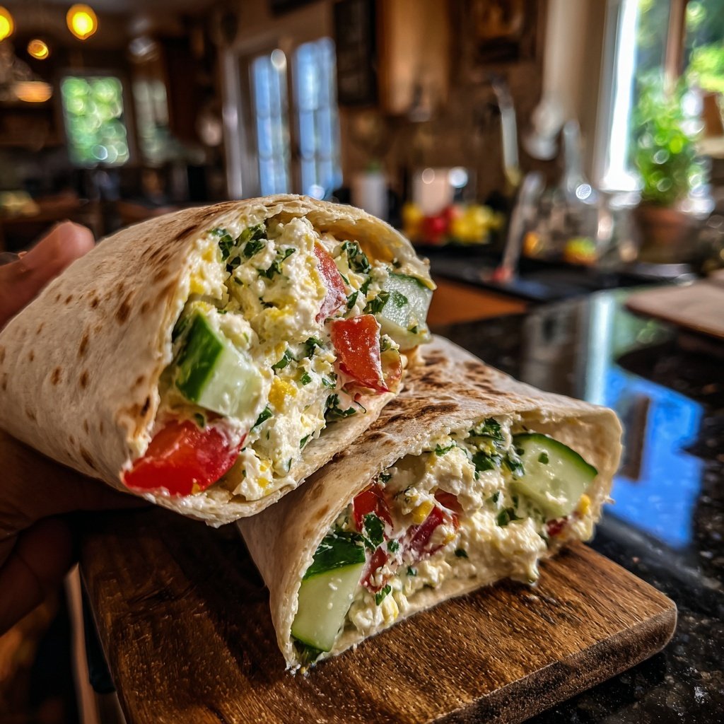 High Protein Cottage Cheese Wrap