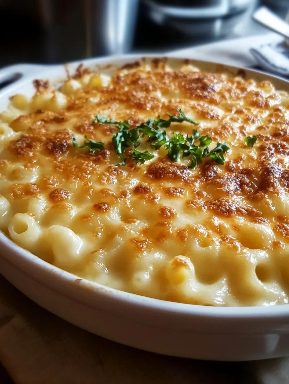 Creamy Baked Mac & Cheese 🍽