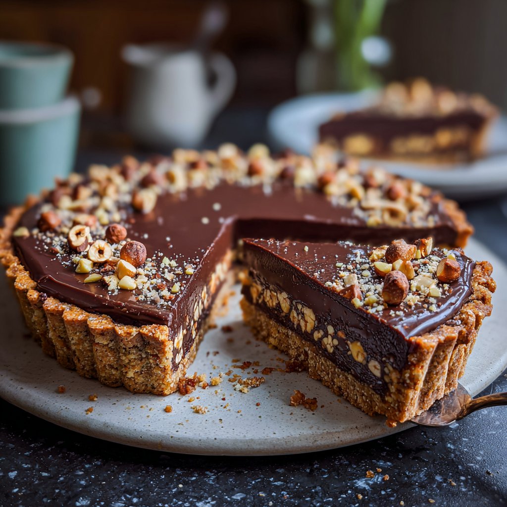 Chocolate Hazelnut Tart