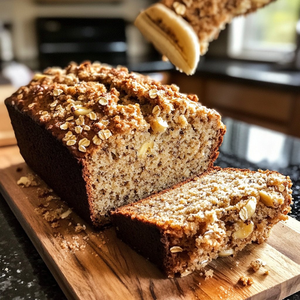 Healthy Banana Bread with Oats Recipe