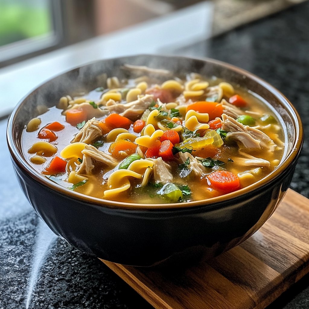 Healthy Crockpot Chicken Noodle Soup