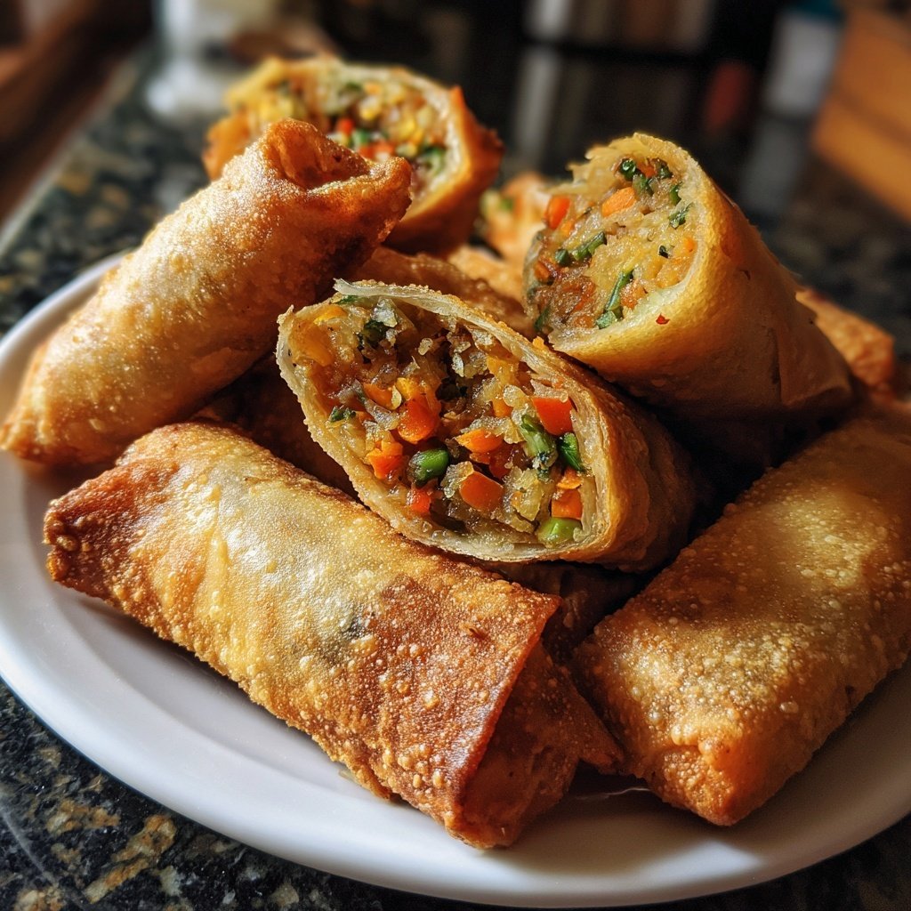 Super Bowl Veggie Spring Rolls
