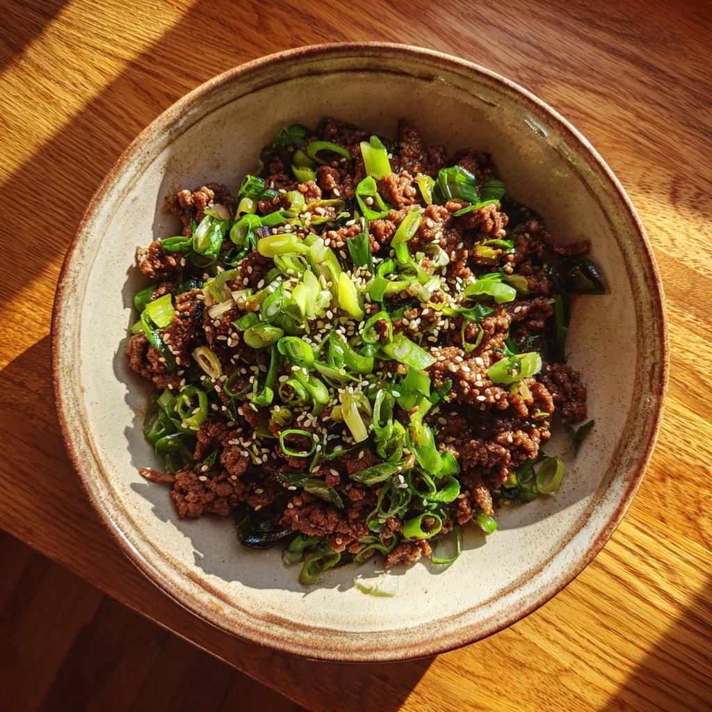 Ground Beef Bulgogi Bowls