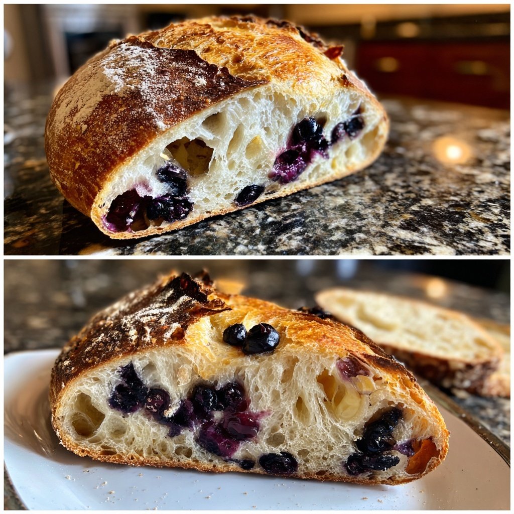 Blueberry Lemon Sourdough Bread