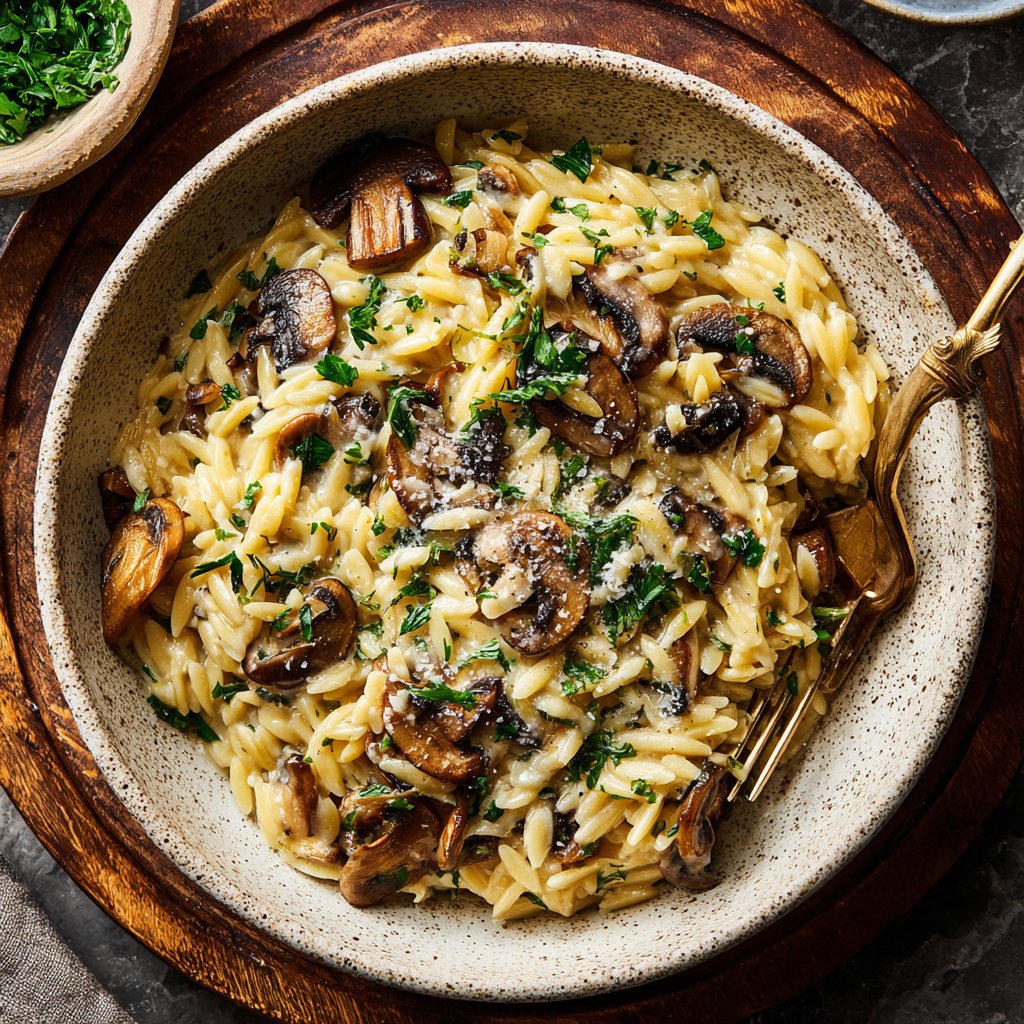 Romantic Creamy Orzo for Two