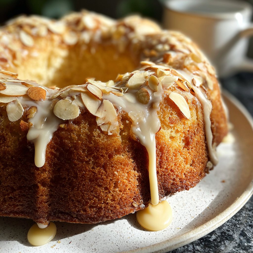 Vanilla Almond Yogurt Cake