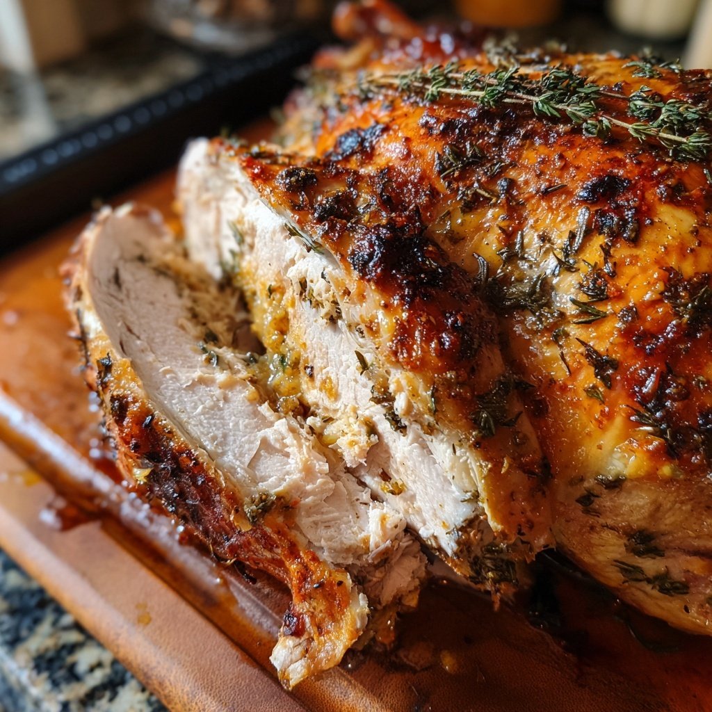 Seasonal & Festive Thanksgiving Herb Stuffed Turkey