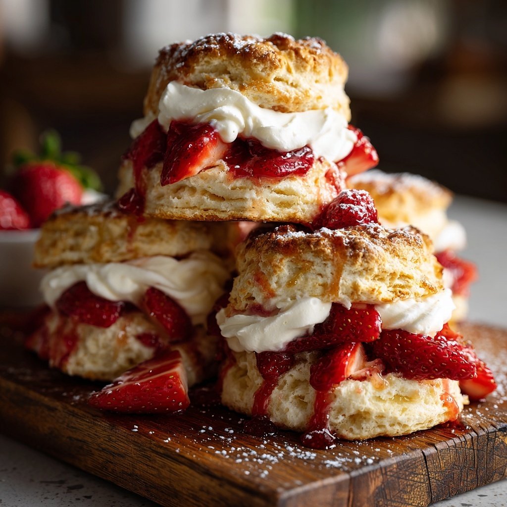 Classic Strawberry Shortcake Biscuits