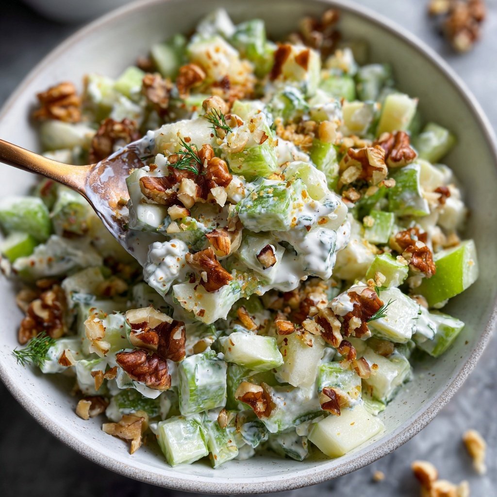 Creamy Celery Salad With Apples