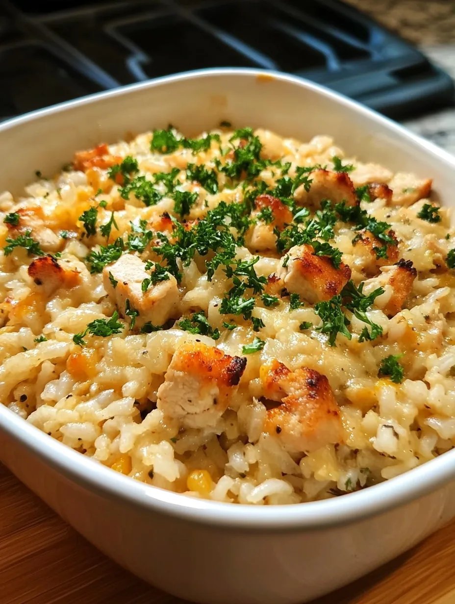Comforting Chicken Rice Casserole