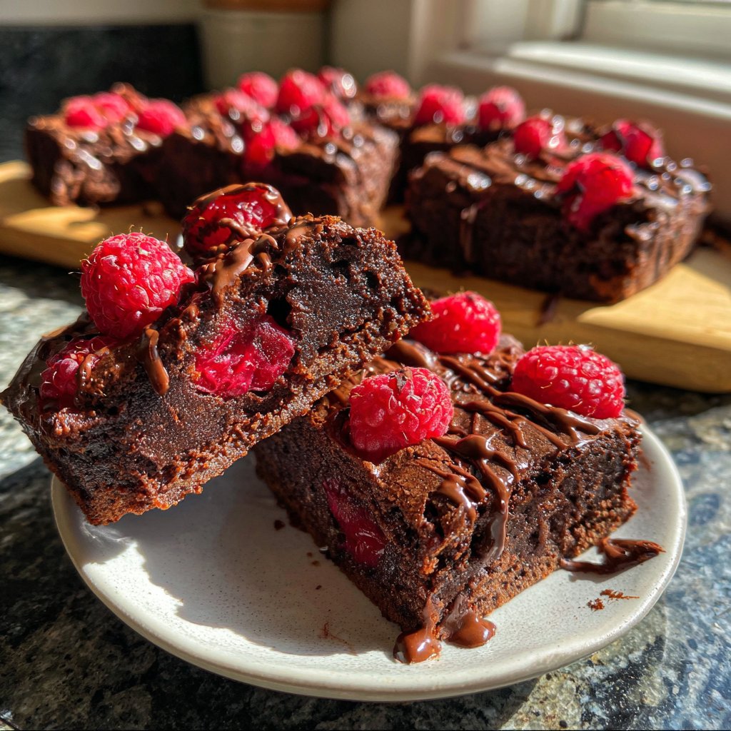 Chocolate Raspberry Brownies
