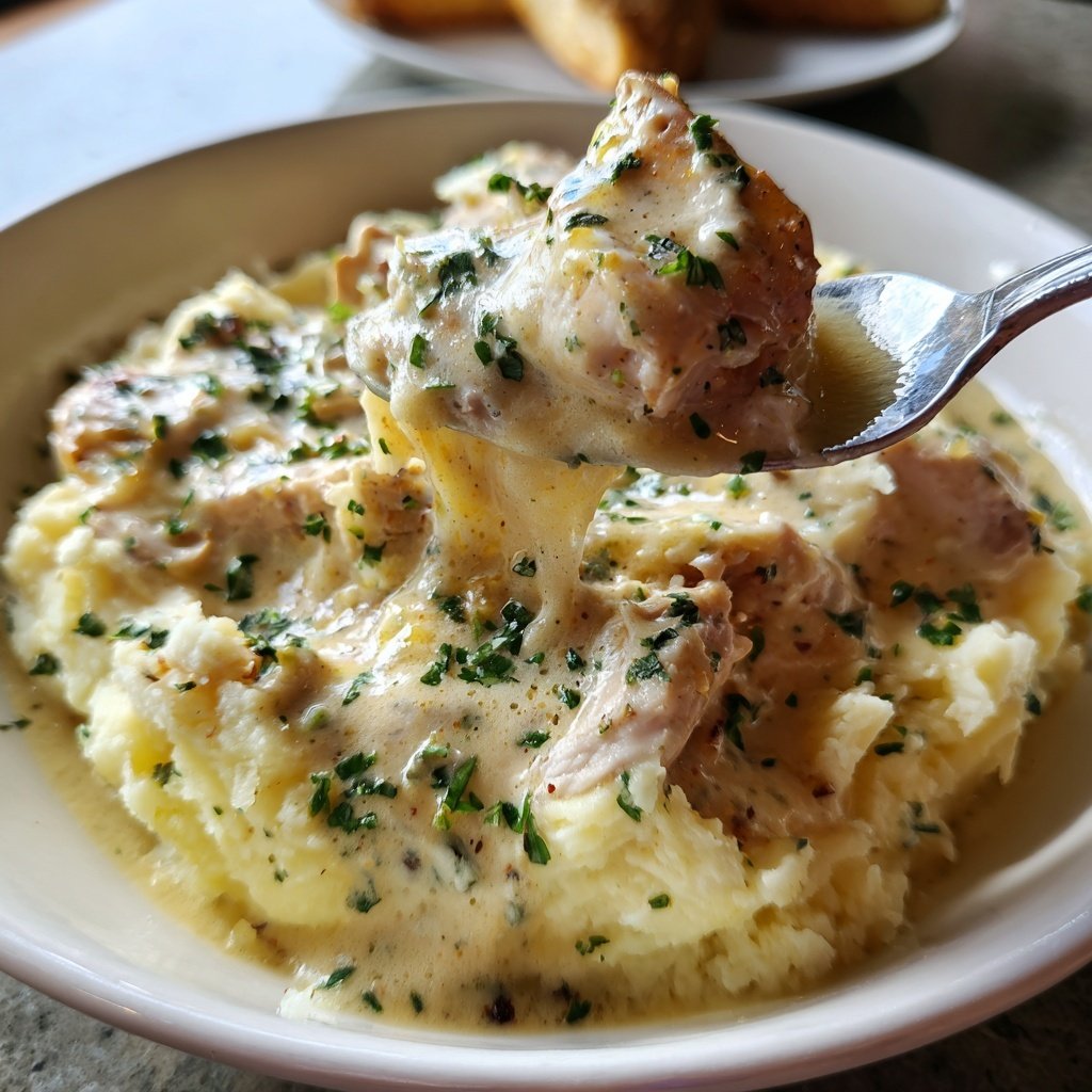 Comfort Food Creamy Chicken and Mashed Potatoes