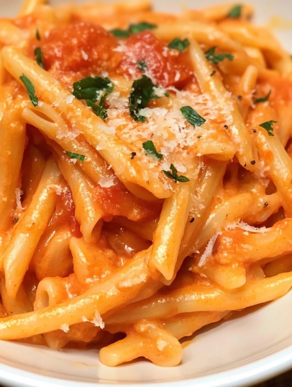 Super Easy Creamy Tomato Pasta
