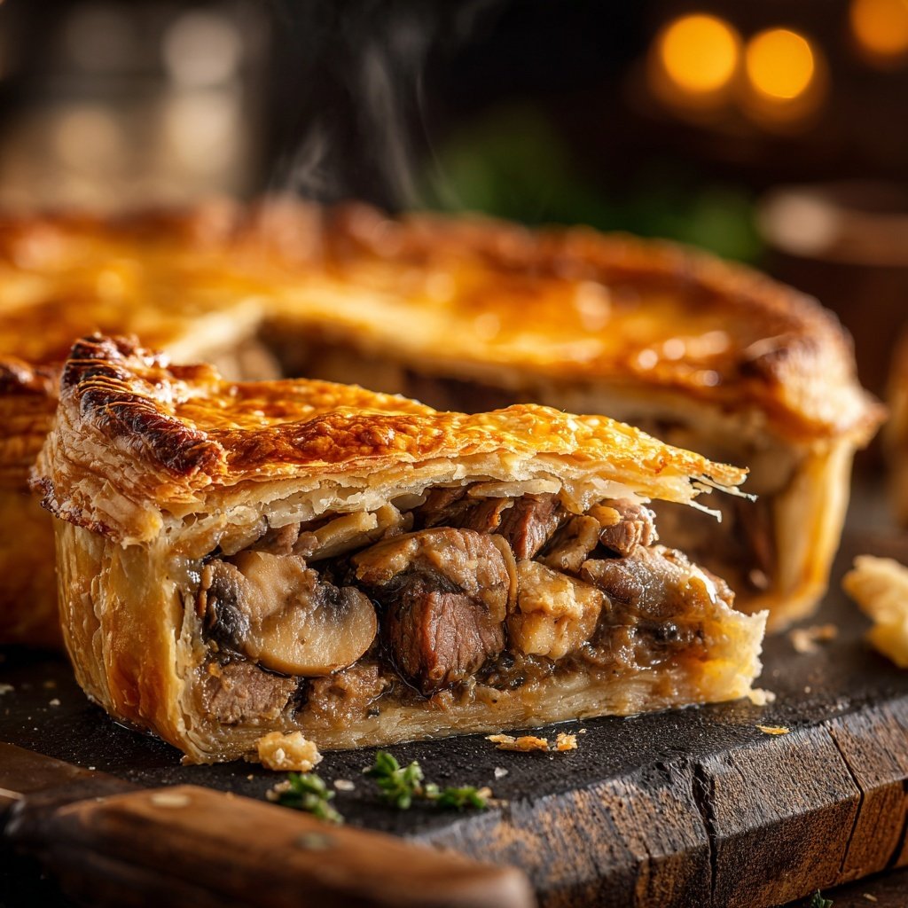 Comfort Food Beef and Mushroom Pot Pie