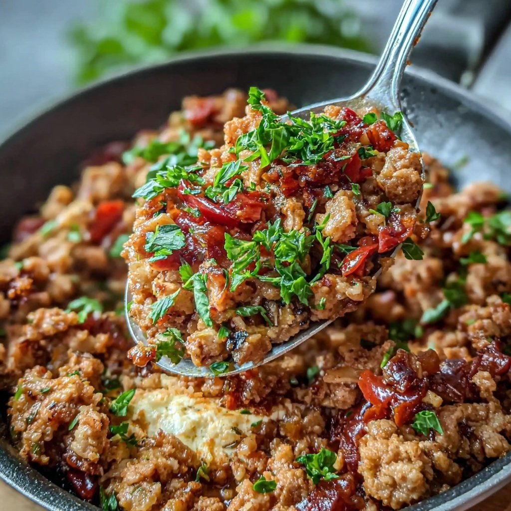 Ground Turkey And Sweet Potato Skillet