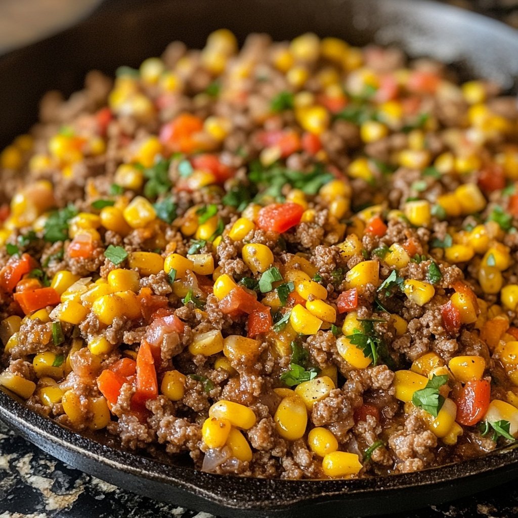 Ground Beef Skillet with Corn