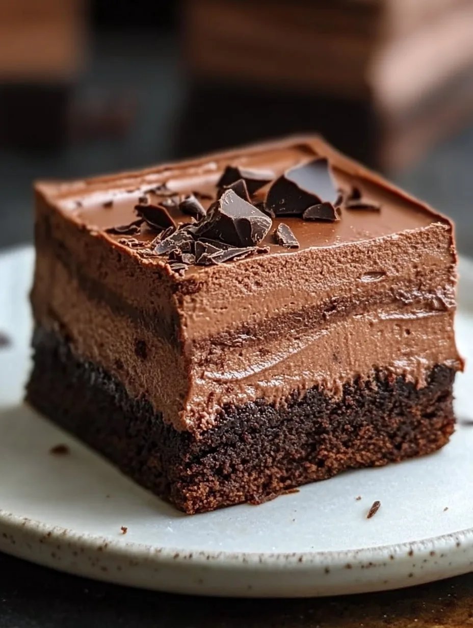 Chocolate Mousse Brownies