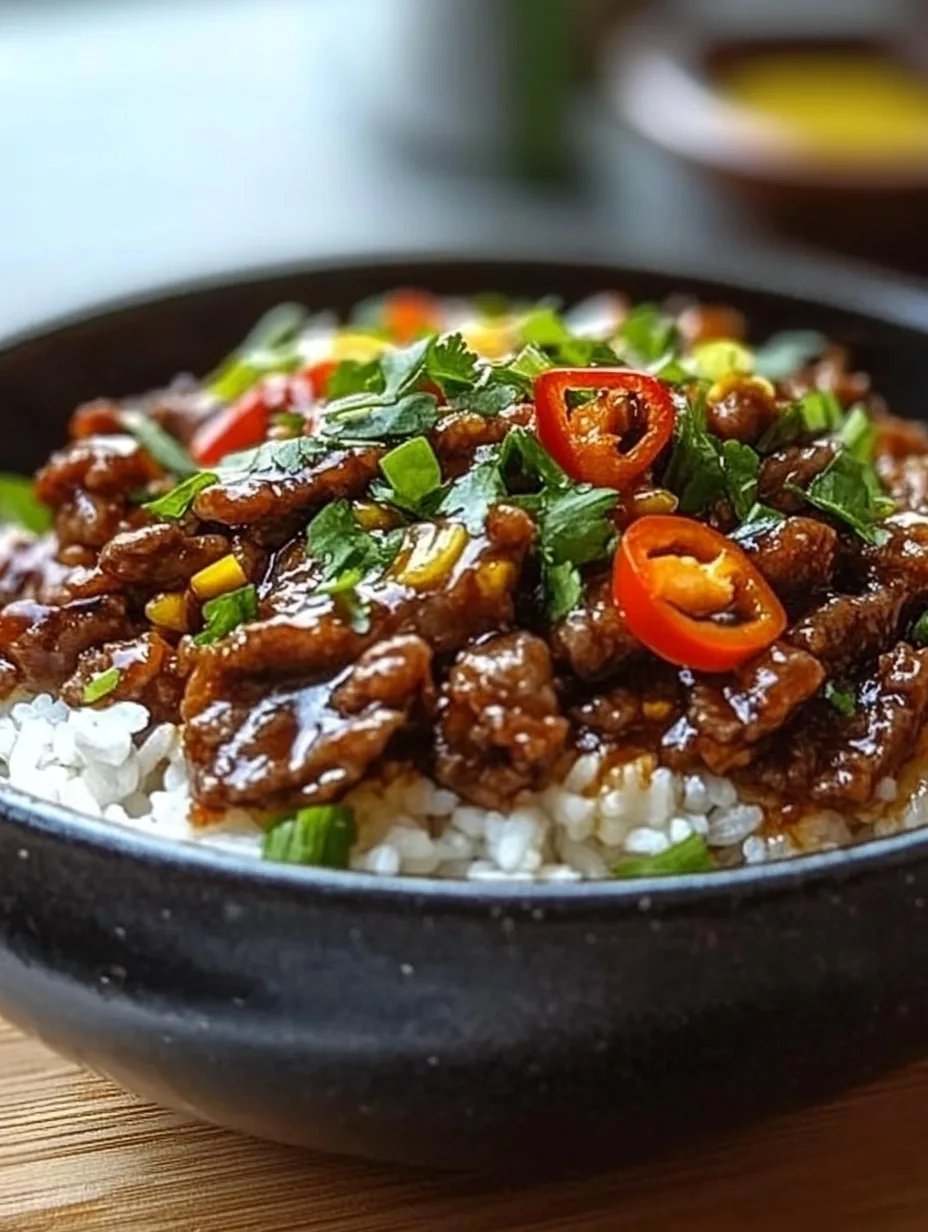 Crispy Chilli Beef Rice