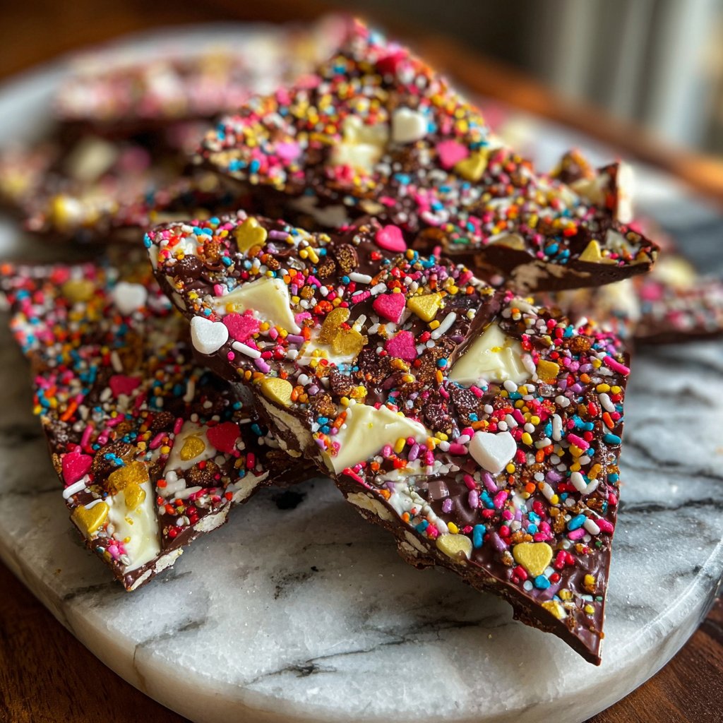 Valentines Treats Chocolate Bark