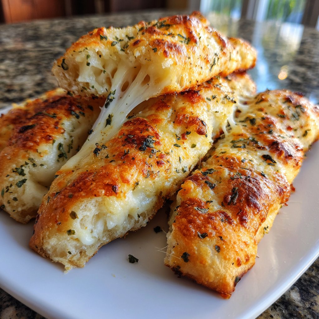 Super Bowl Party Food Cheesy Breadsticks